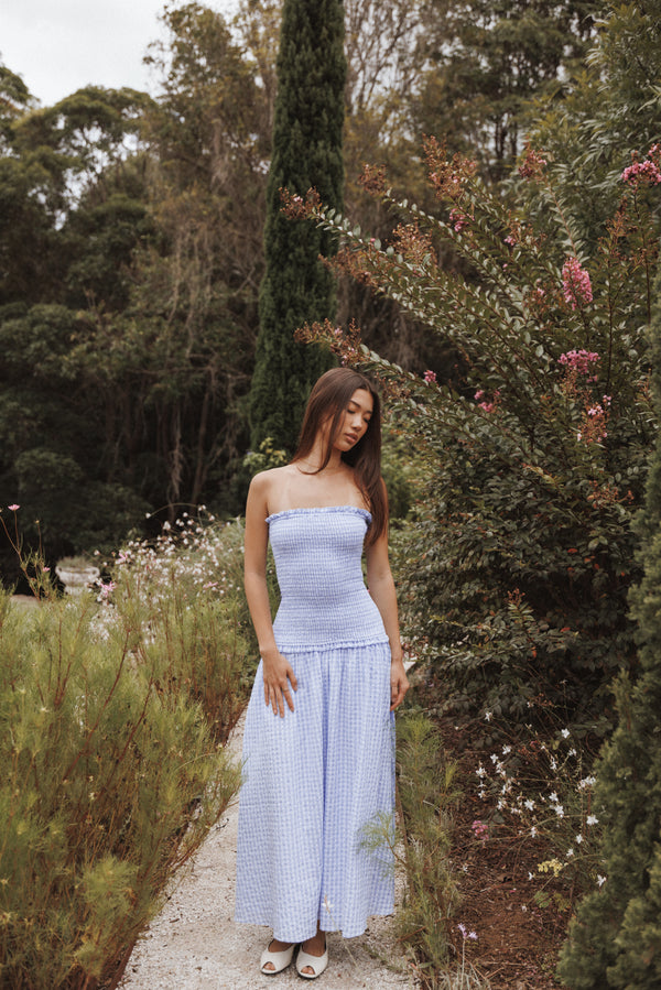 DRESSES Parkway Maxi Dress - Blue Gingham
