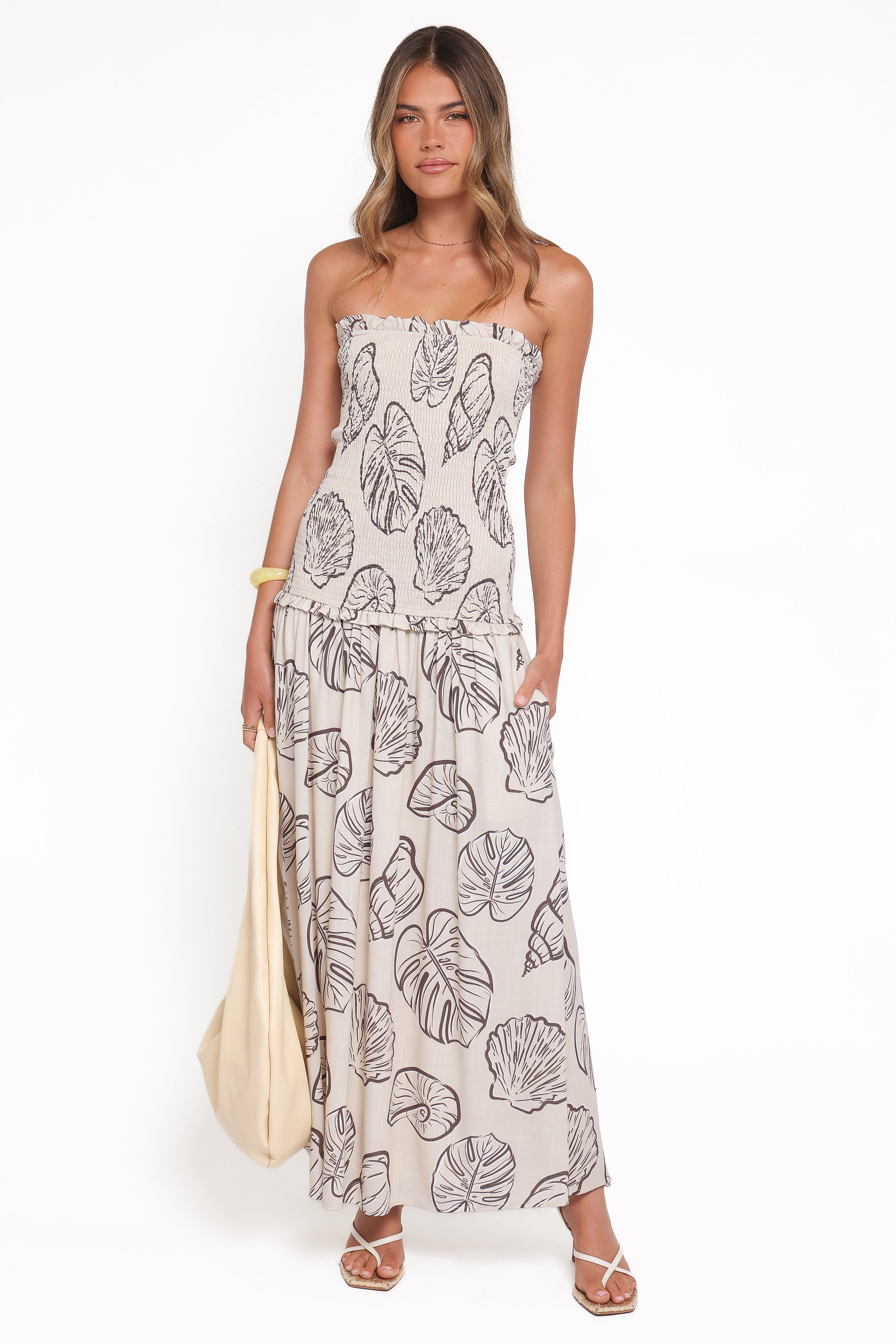 DRESSES Parkway Maxi Dress - Cream Shells