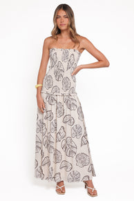 DRESSES Parkway Maxi Dress - Cream Shells