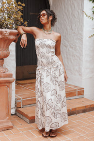 DRESSES Parkway Maxi Dress - Cream Shells