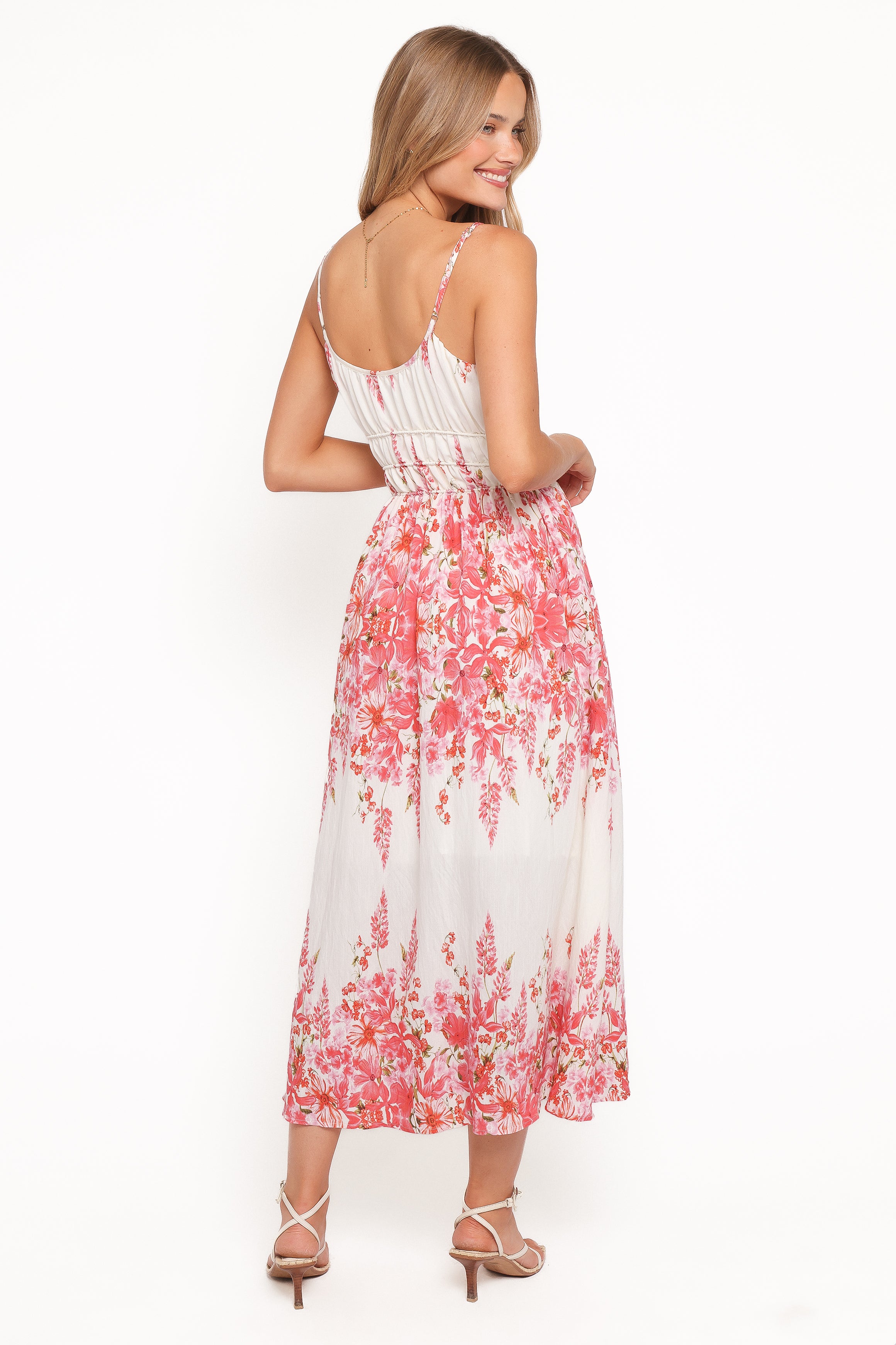 DRESSES Paulina Midi Dress - Red Floral