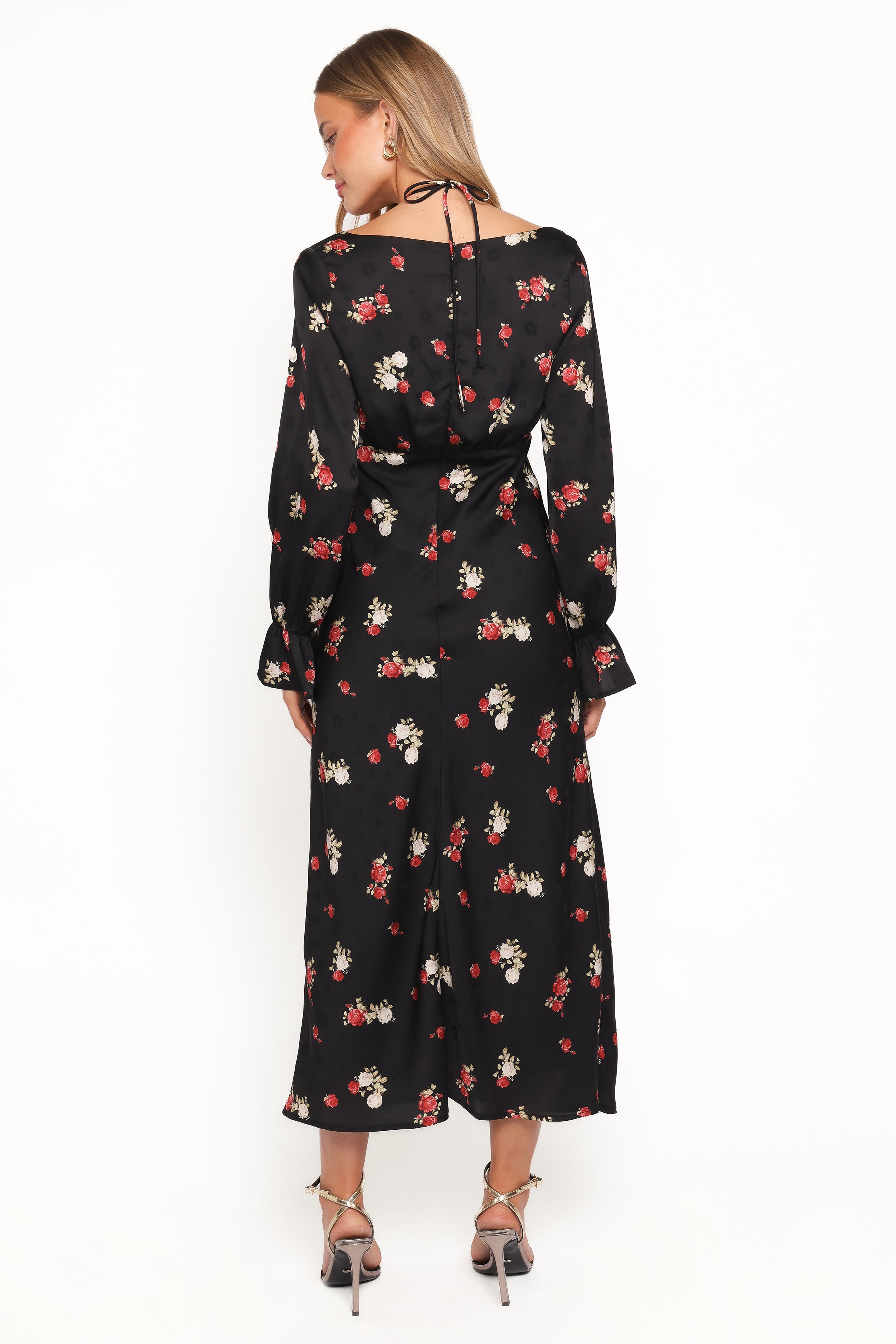 DRESSES Pauline Long Sleeve Maxi Dress - Black Floral