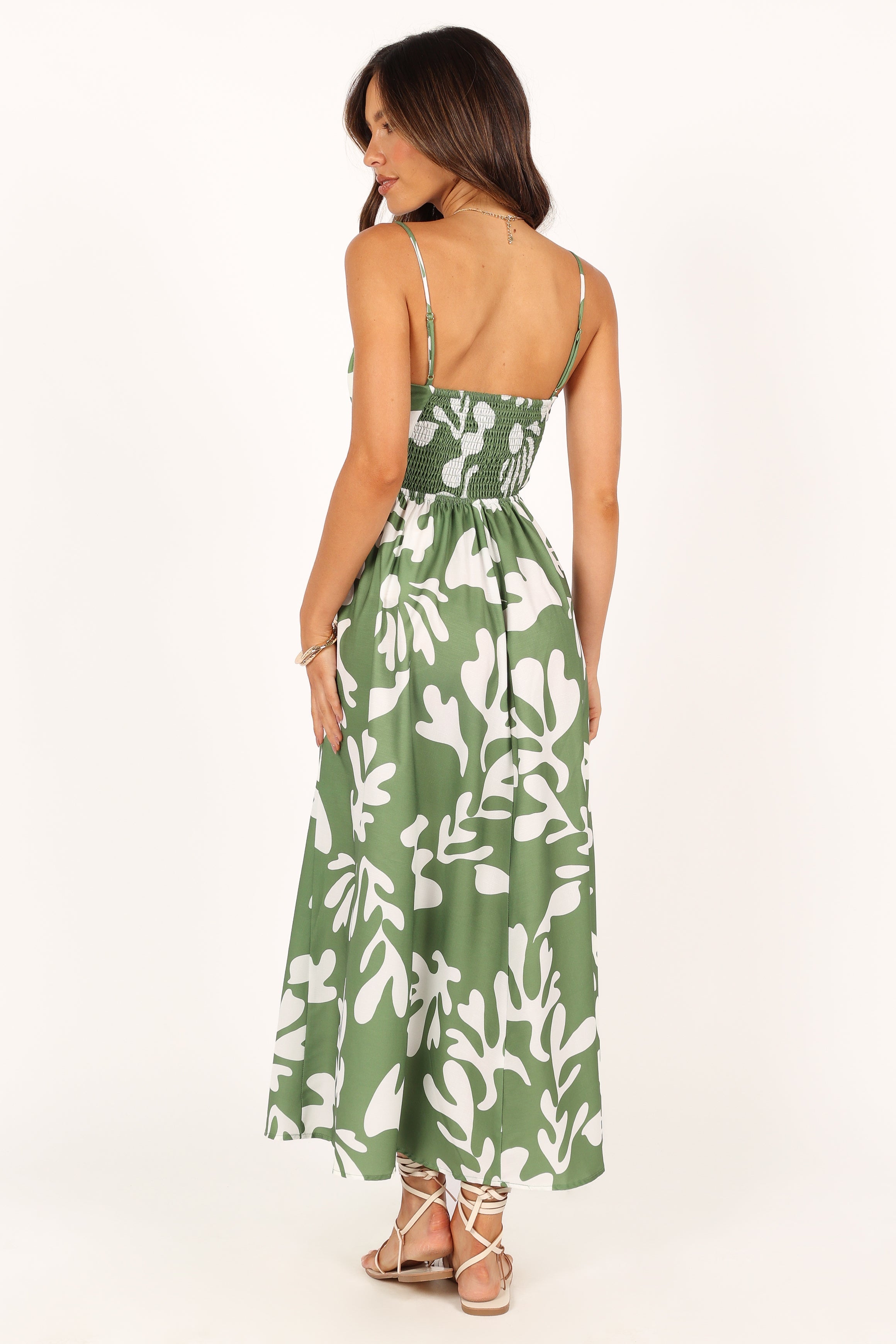 DRESSES @Payton Midi Dress - Khaki