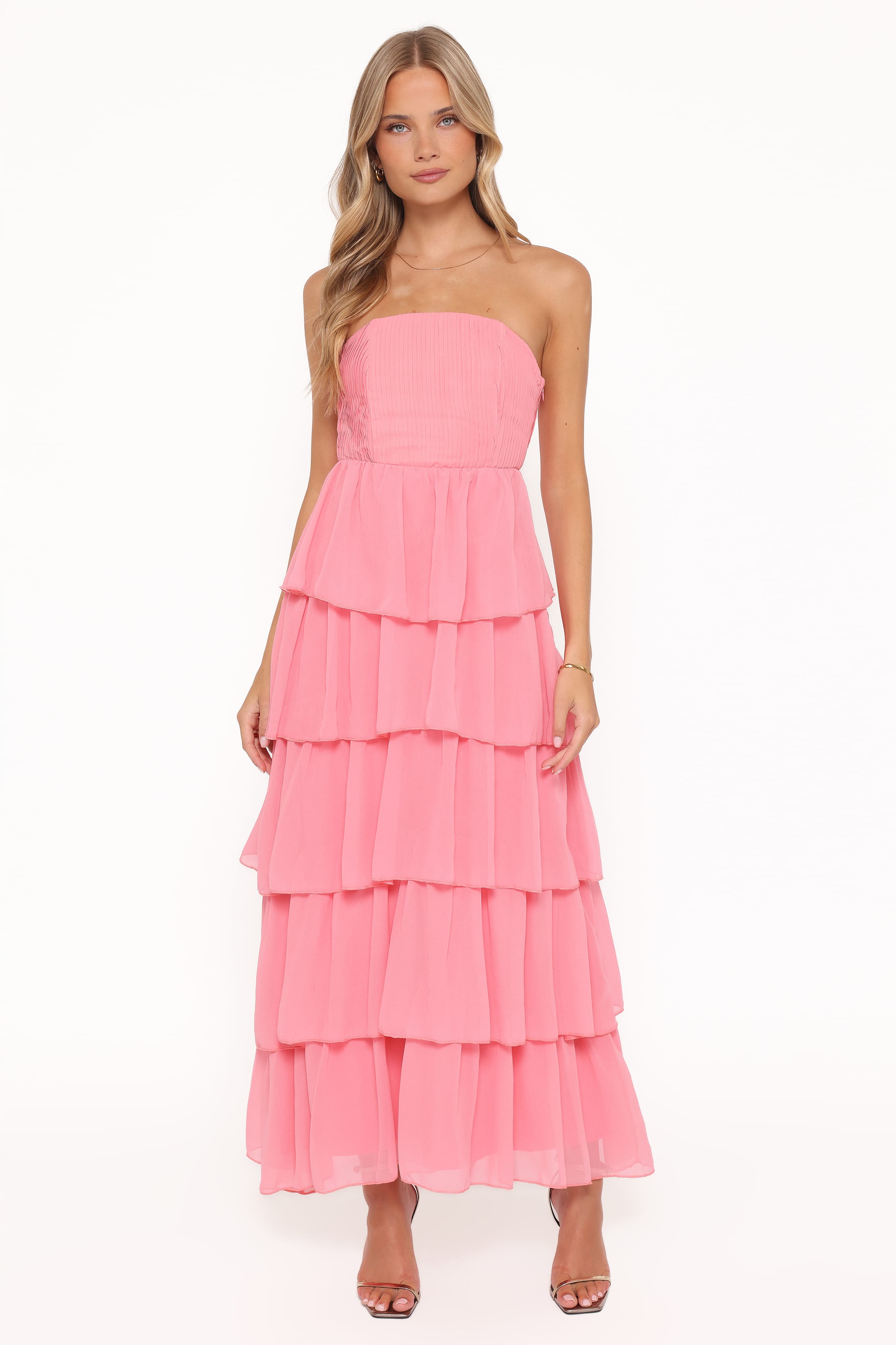 DRESSES Peachester Strapless Maxi Dress - Coral