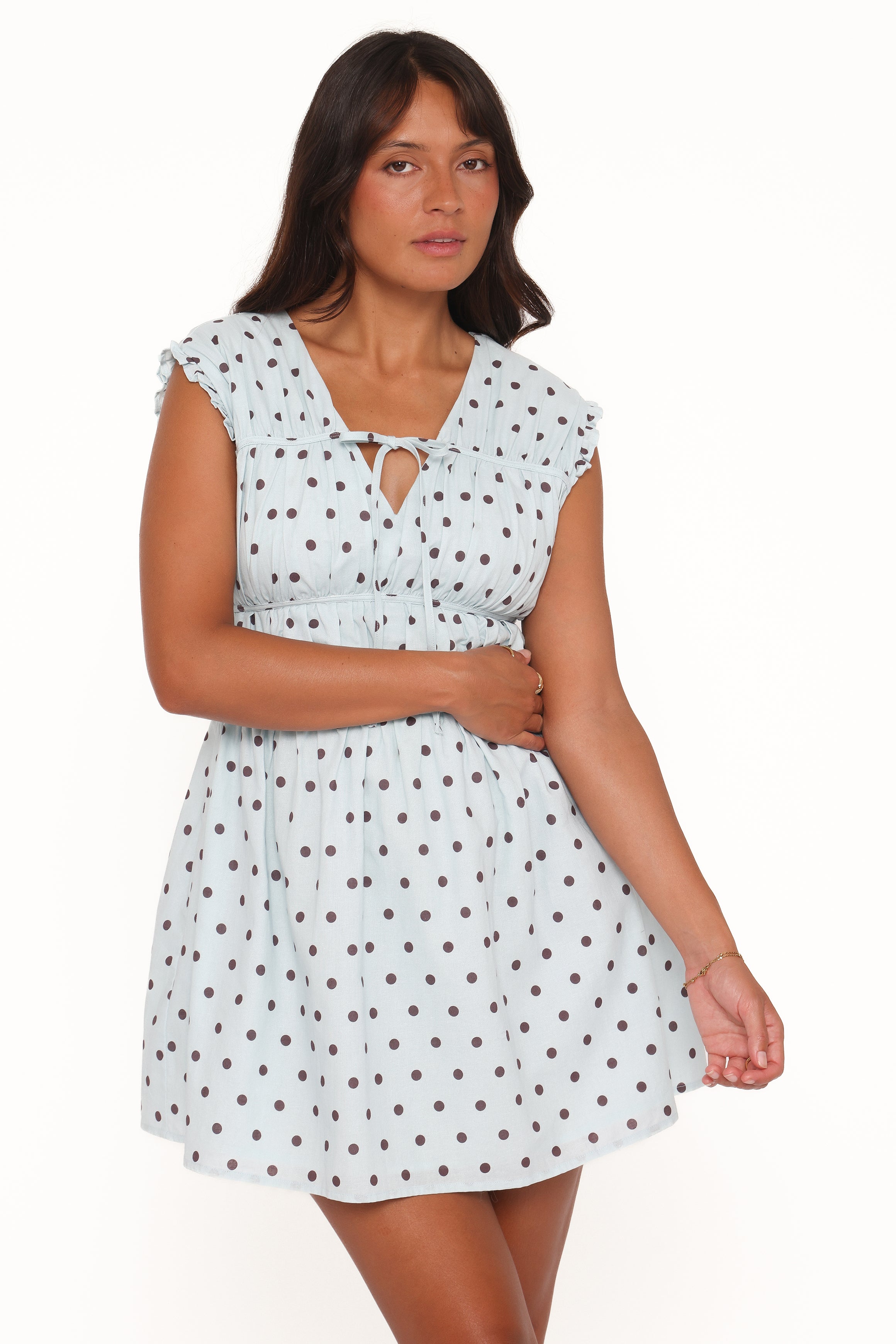 DRESSES Pipper Mini Dress - Blue Polka Dot