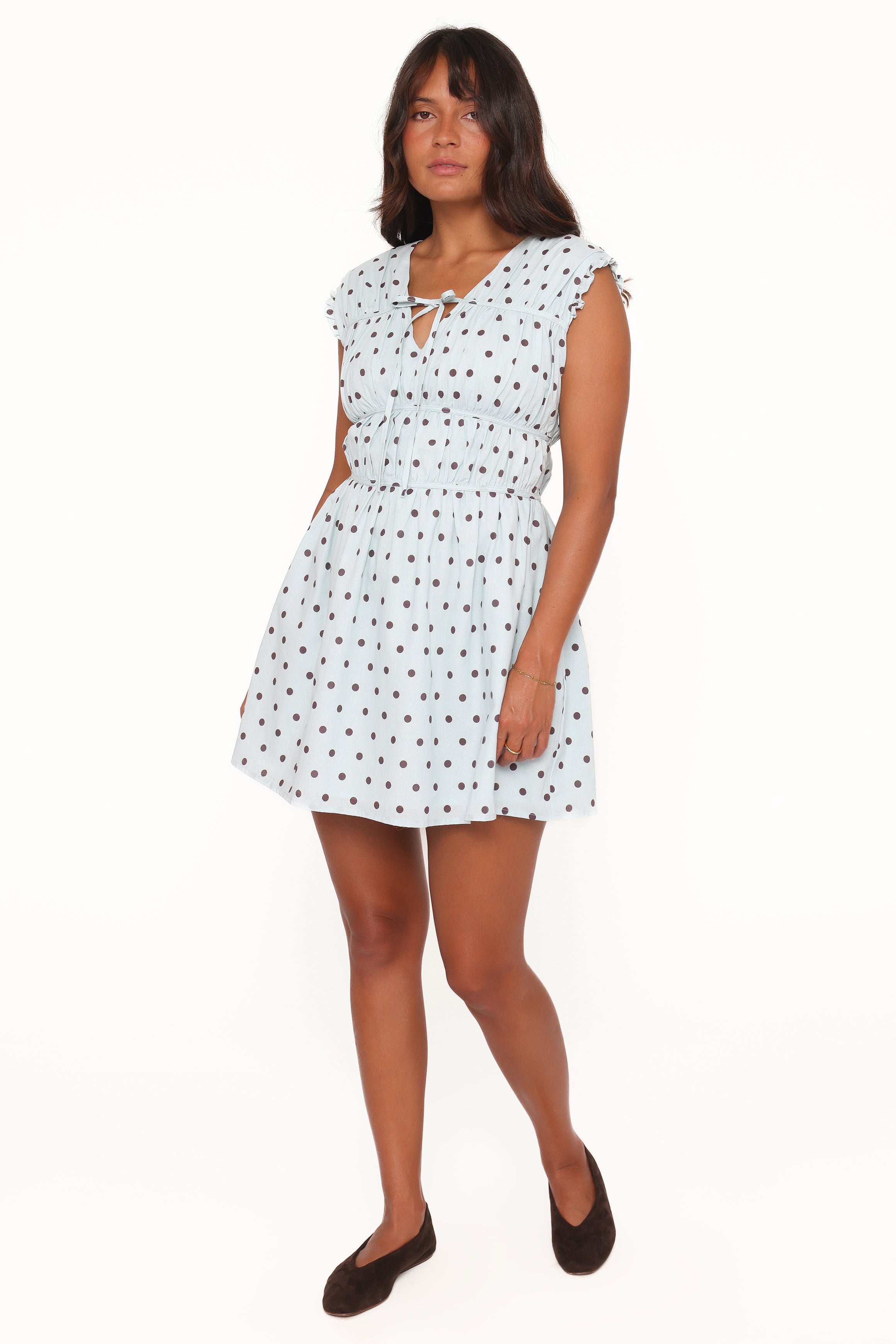DRESSES Pipper Mini Dress - Blue Polka Dot