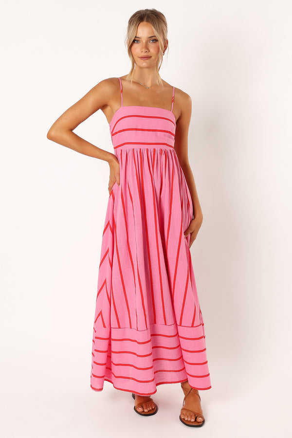 DRESSES @Pixie Maxi Dress - Pink Red