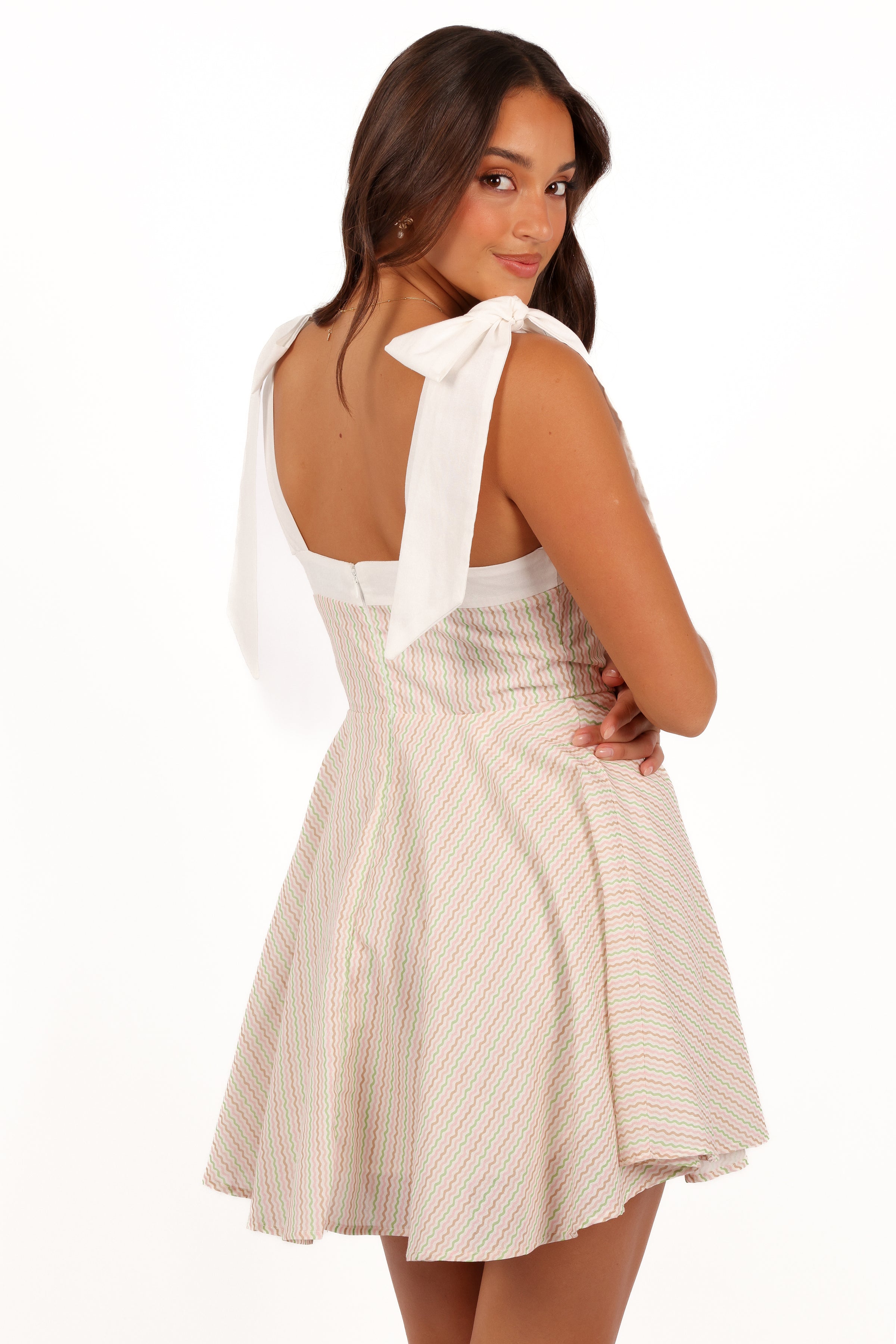 DRESSES Polina Mini Dress - Wave Stripe