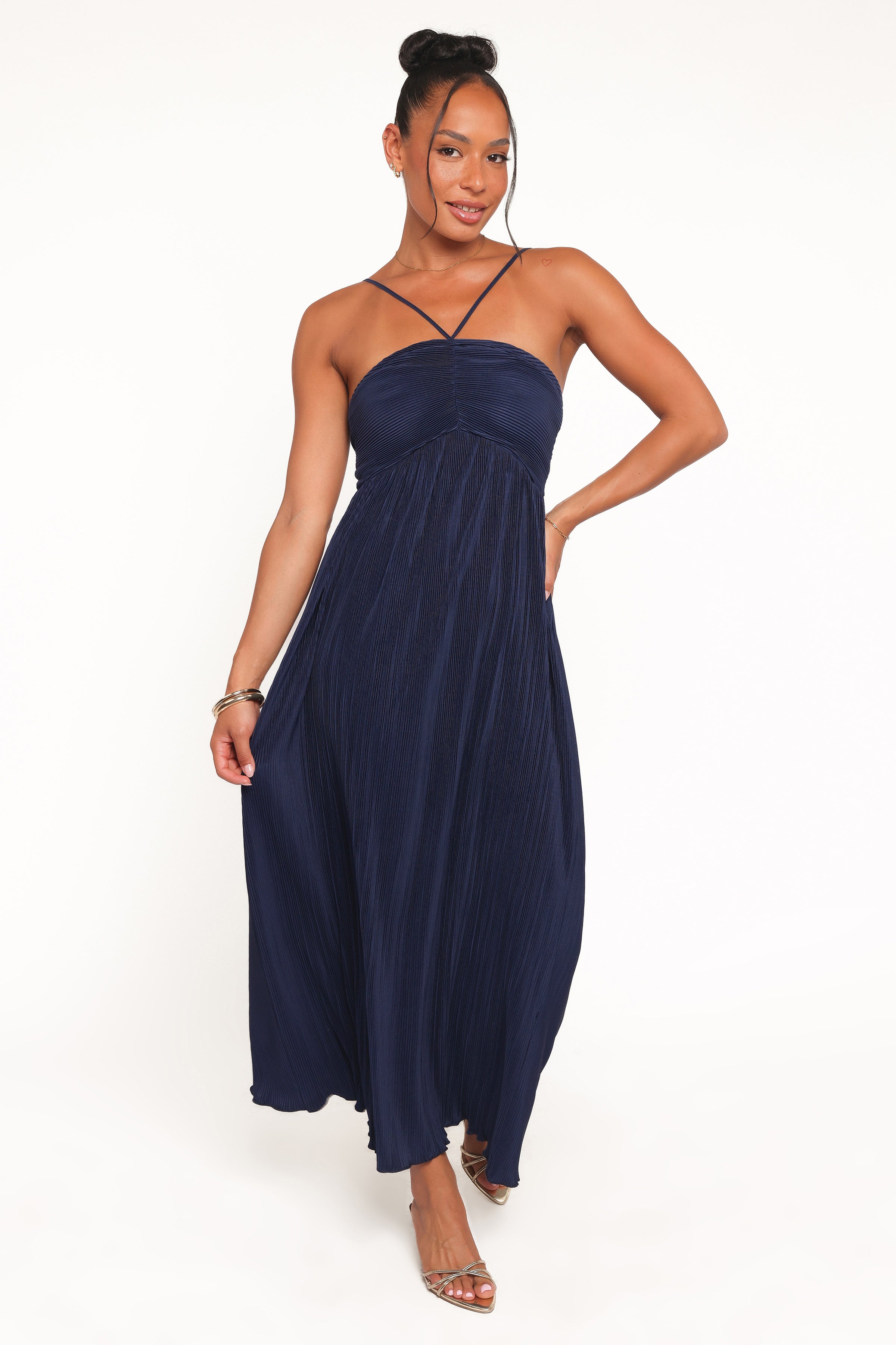 DRESSES Polly Halterneck Maxi Dress - Navy