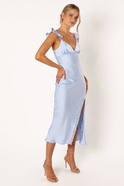 DRESSES @Quintin Frill Midi Dress - Blue
