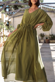 DRESSES Ramona Long Sleeve Maxi Dress - Sage