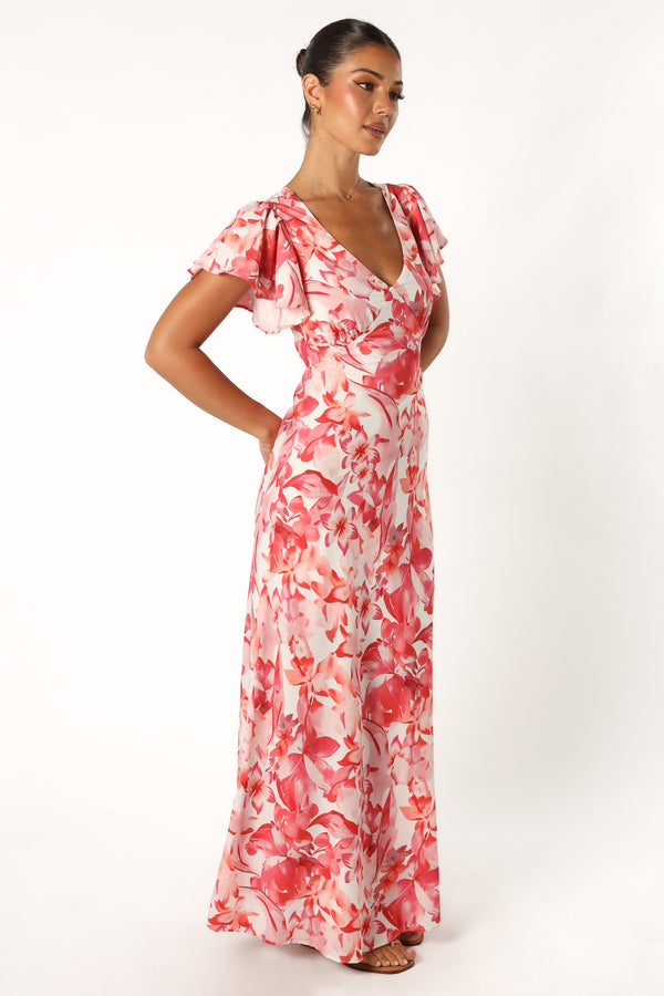 DRESSES @Ramsey Maxi Dress - Red Floral