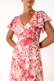 DRESSES @Ramsey Maxi Dress - Red Floral