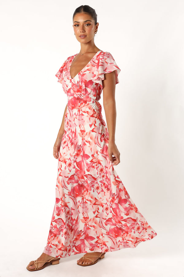 DRESSES @Ramsey Maxi Dress - Red Floral