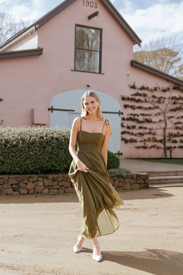 DRESSES Rayna Maxi Dress - Olive