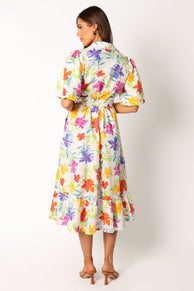 DRESSES @Reese Midi Dress - Zinnia Print