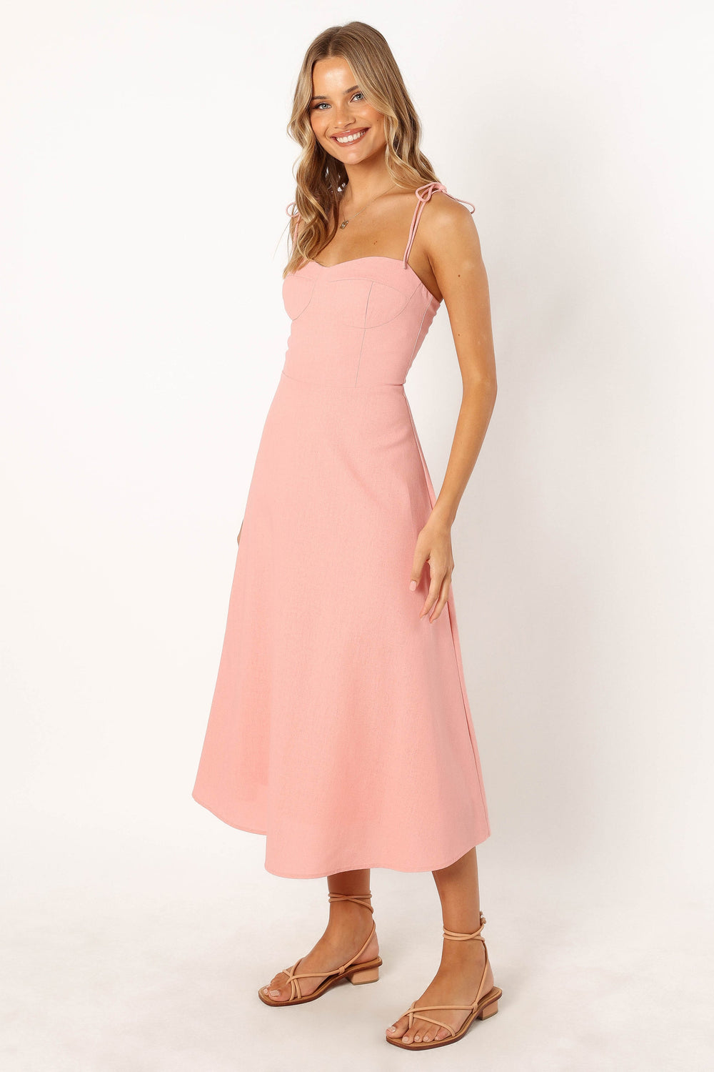 DRESSES @Remi Midi Dress - Soft Rose