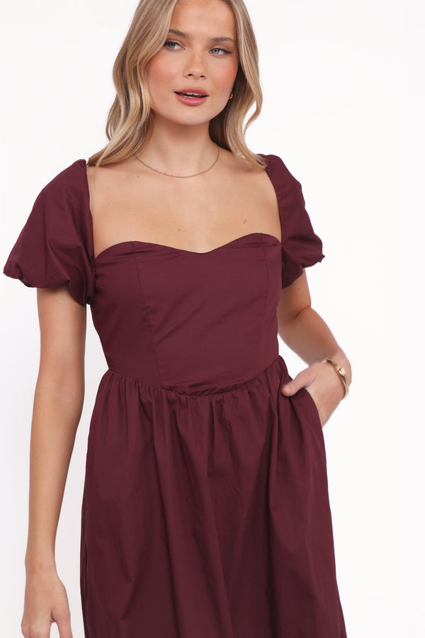 DRESSES Remira Midi Dress - Cherry