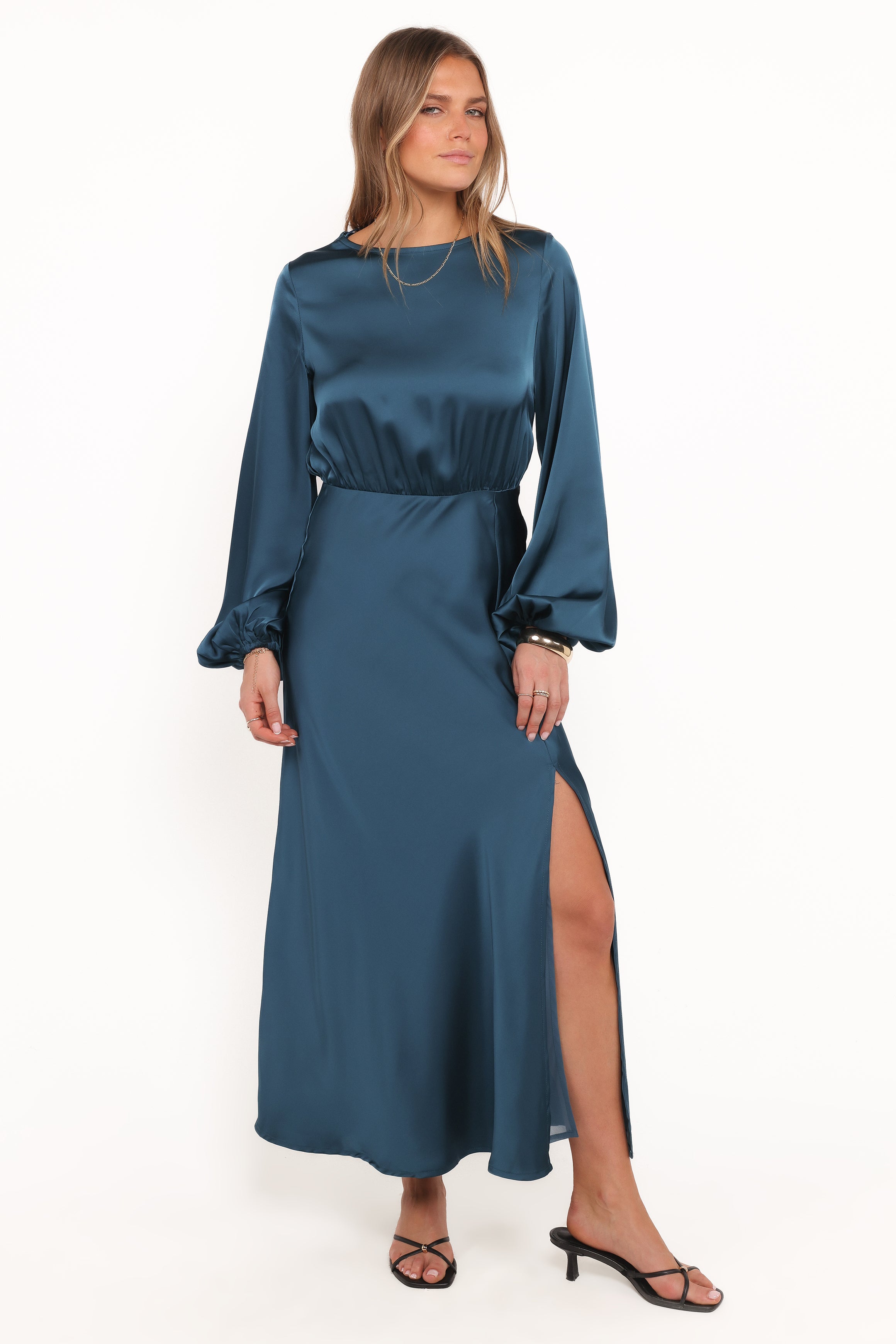 DRESSES Remora Long Sleeve Midi Dress - Teal