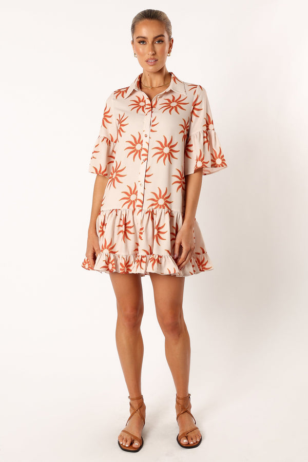 DRESSES @Ren Longsleeve Mini Dress - Soleil