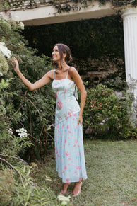 DRESSES Renata Maxi Dress - Blue Floral
