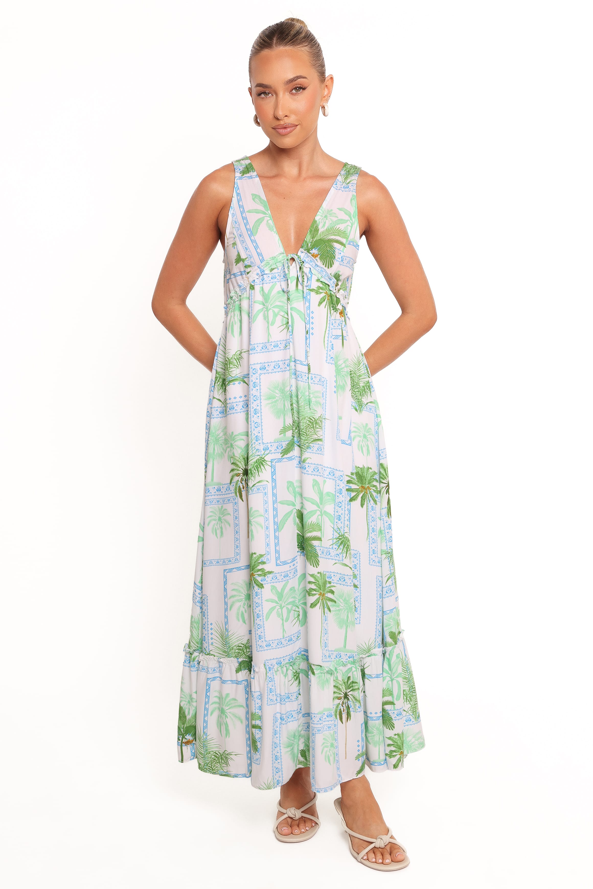 DRESSES Rhiannon Maxi Dress - Green Multi