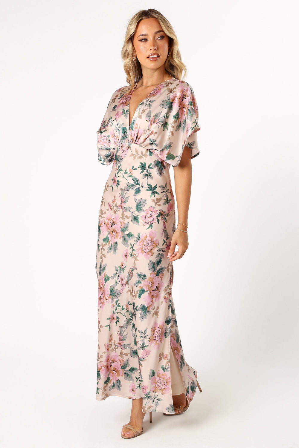 DRESSES @Ricki Maxi Dress - Pink Floral (Hold for Modern Romance)