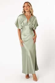 DRESSES @Ricki Maxi Dress - Sage (Hold for Modern Romance)