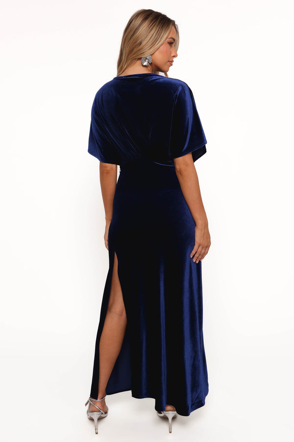 DRESSES Ricki Velvet Maxi Dress - Midnight