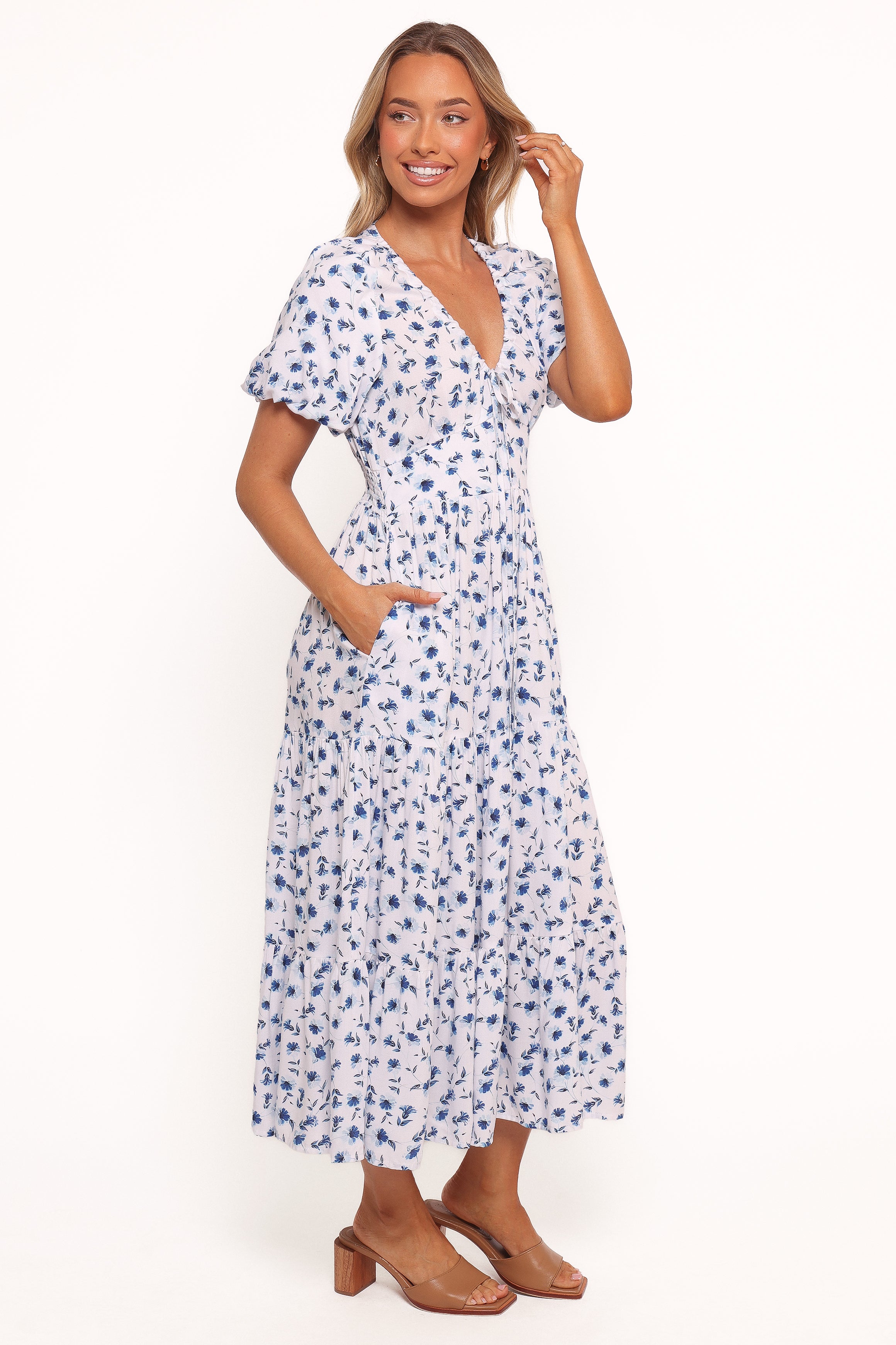 DRESSES Roberts Maxi Dress - Blue Ditsy Floral