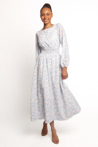 DRESSES Roman Long Sleeve Maxi Dress - Blue Floral