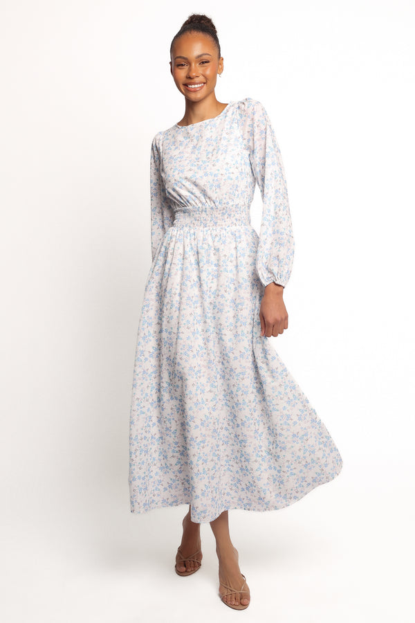 DRESSES Roman Long Sleeve Maxi Dress - Blue Floral