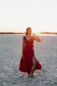 DRESSES Rori Ruffle Maxi Dress - Pink