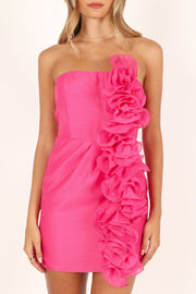 DRESSES @Rosa Strapless Mini Dress - Pink