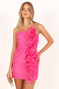 DRESSES @Rosa Strapless Mini Dress - Pink