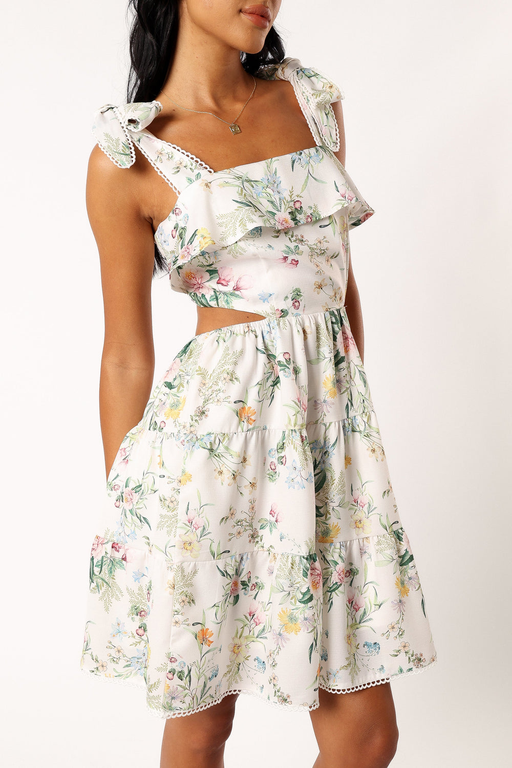 DRESSES @Rosaline Mini Dress - Floral
