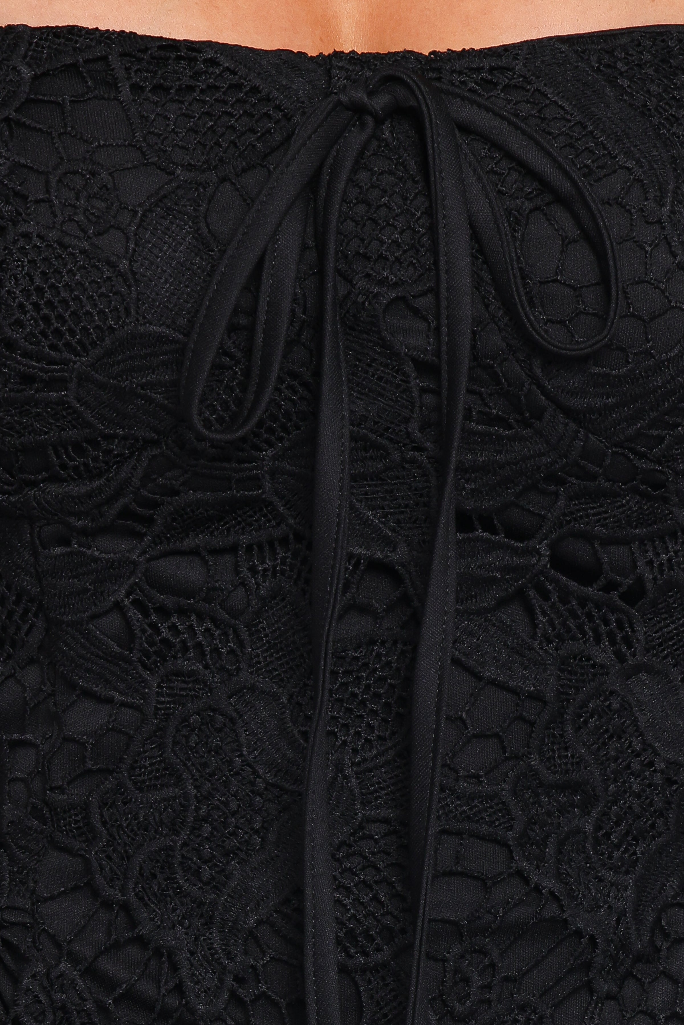 DRESSES Roselle Lace Mini Dress - Black