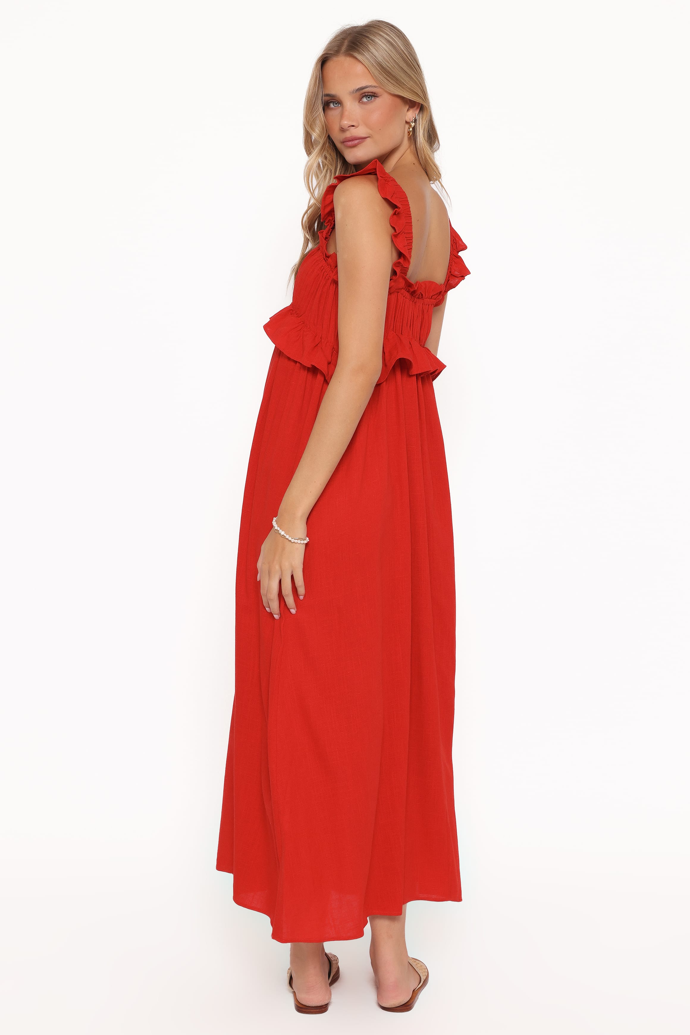 DRESSES Ross Frill Strap Maxi Dress - Red