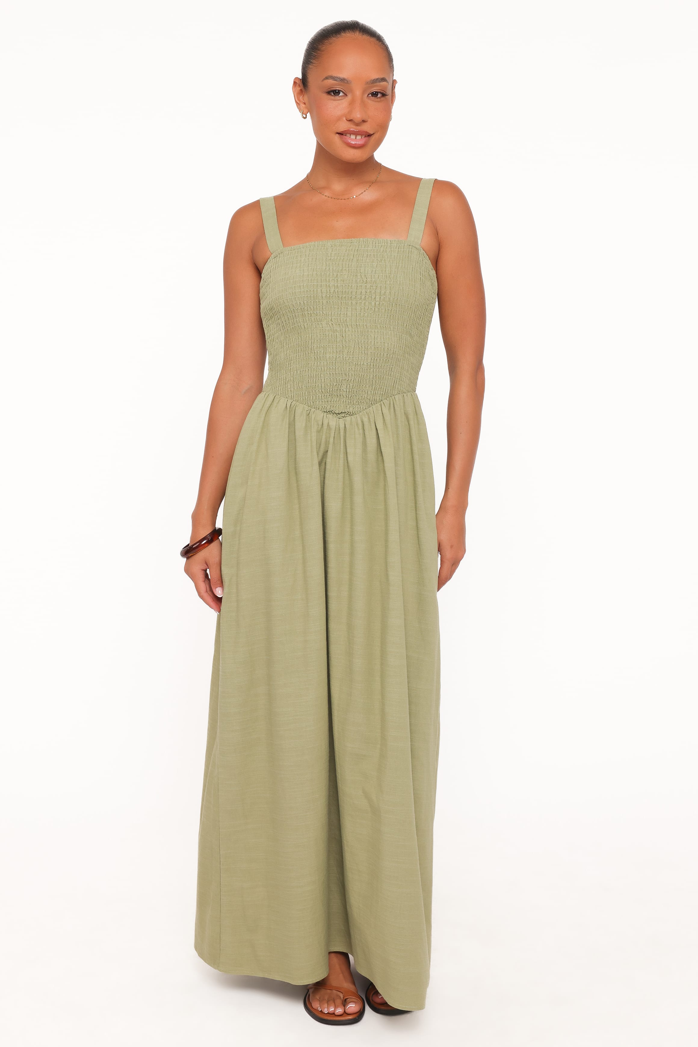 DRESSES Rowell Midi Dress - Olive Green
