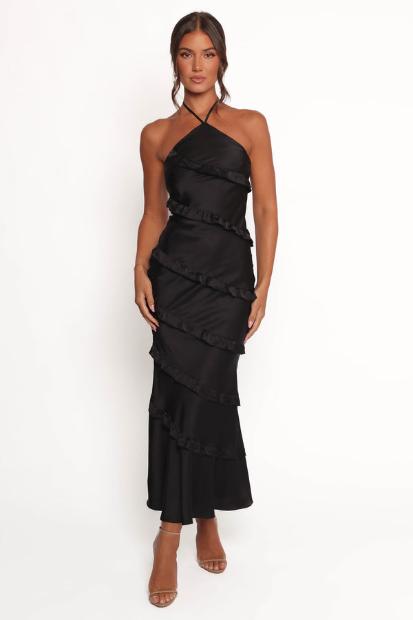 DRESSES Roxanne Halterneck Maxi Dress - Black