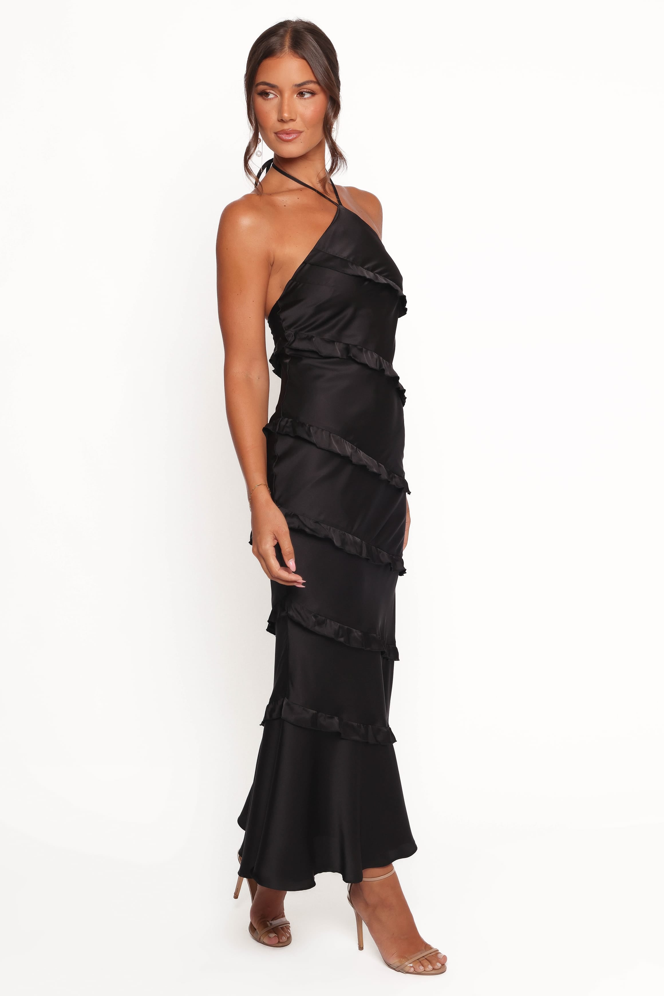 DRESSES Roxanne Halterneck Maxi Dress - Black