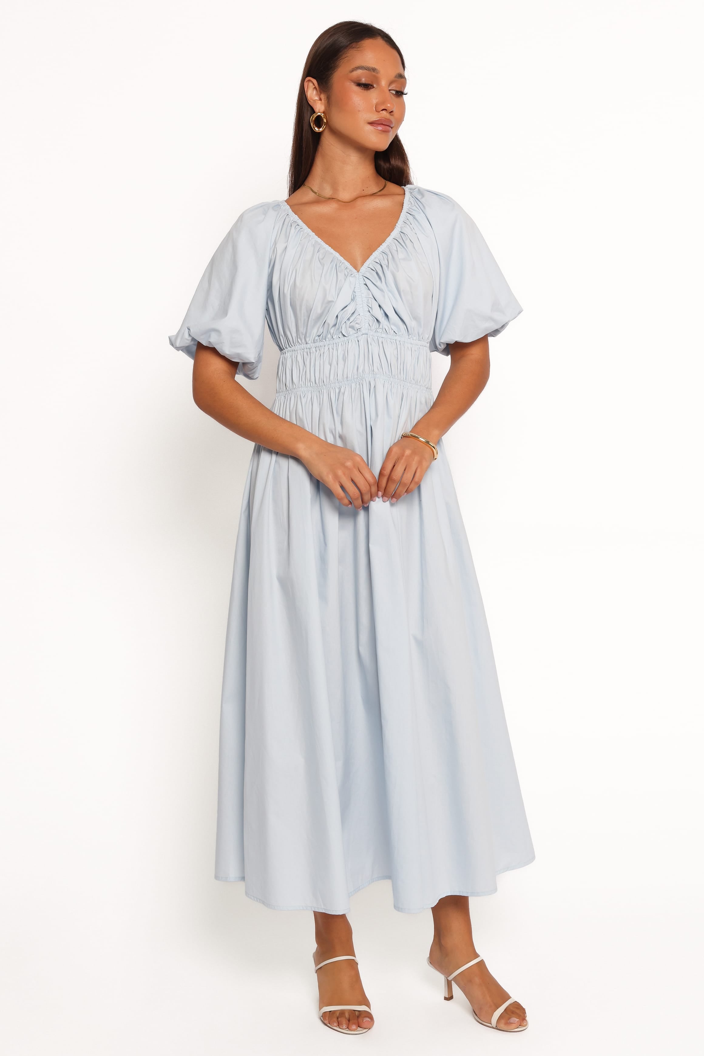 DRESSES Rozie Midi Dress - Baby Blue