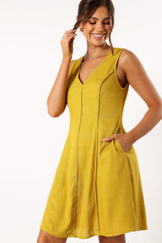 DRESSES @Rubes Mini Dress - Mustard