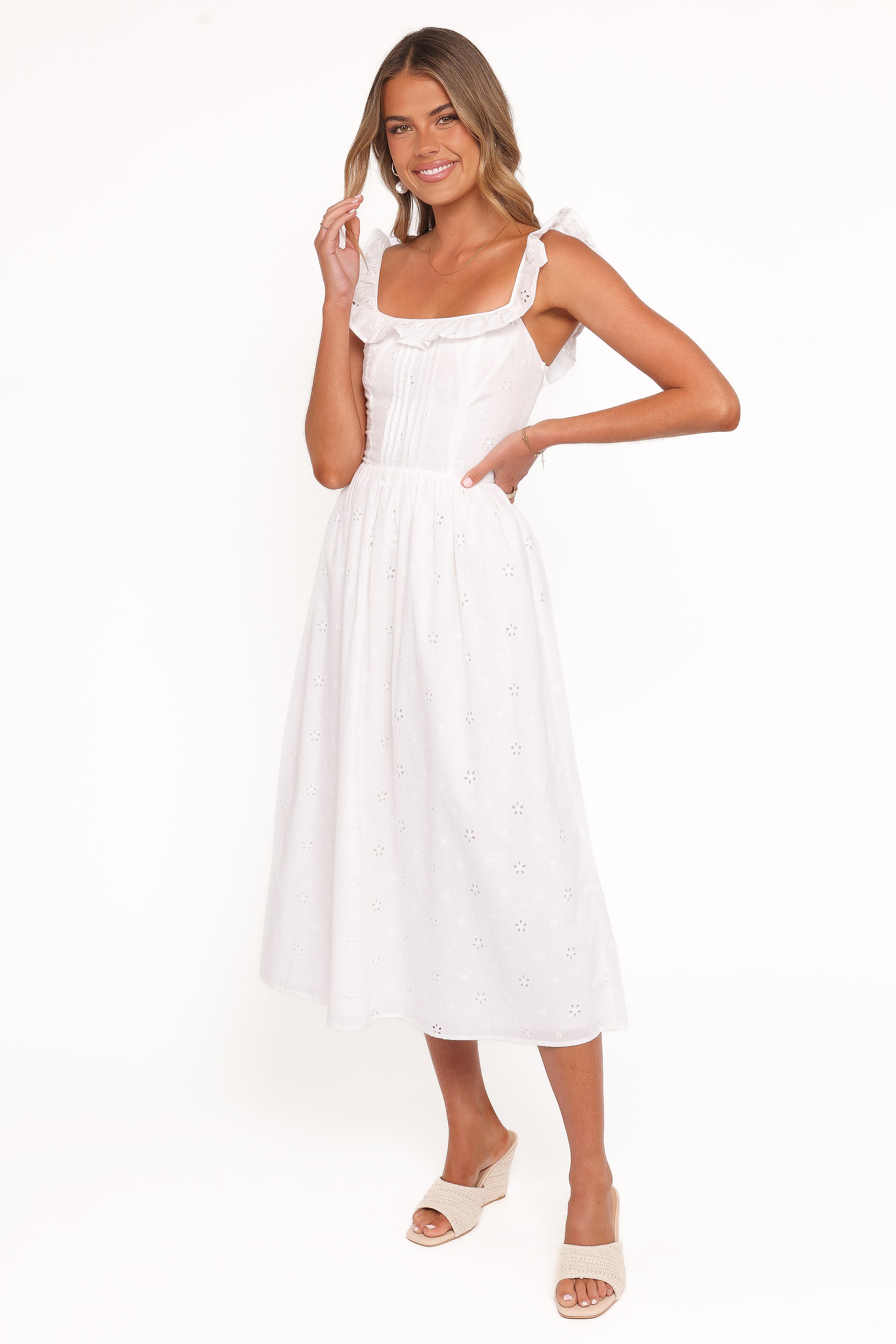 DRESSES Ruella Midi Dress - White
