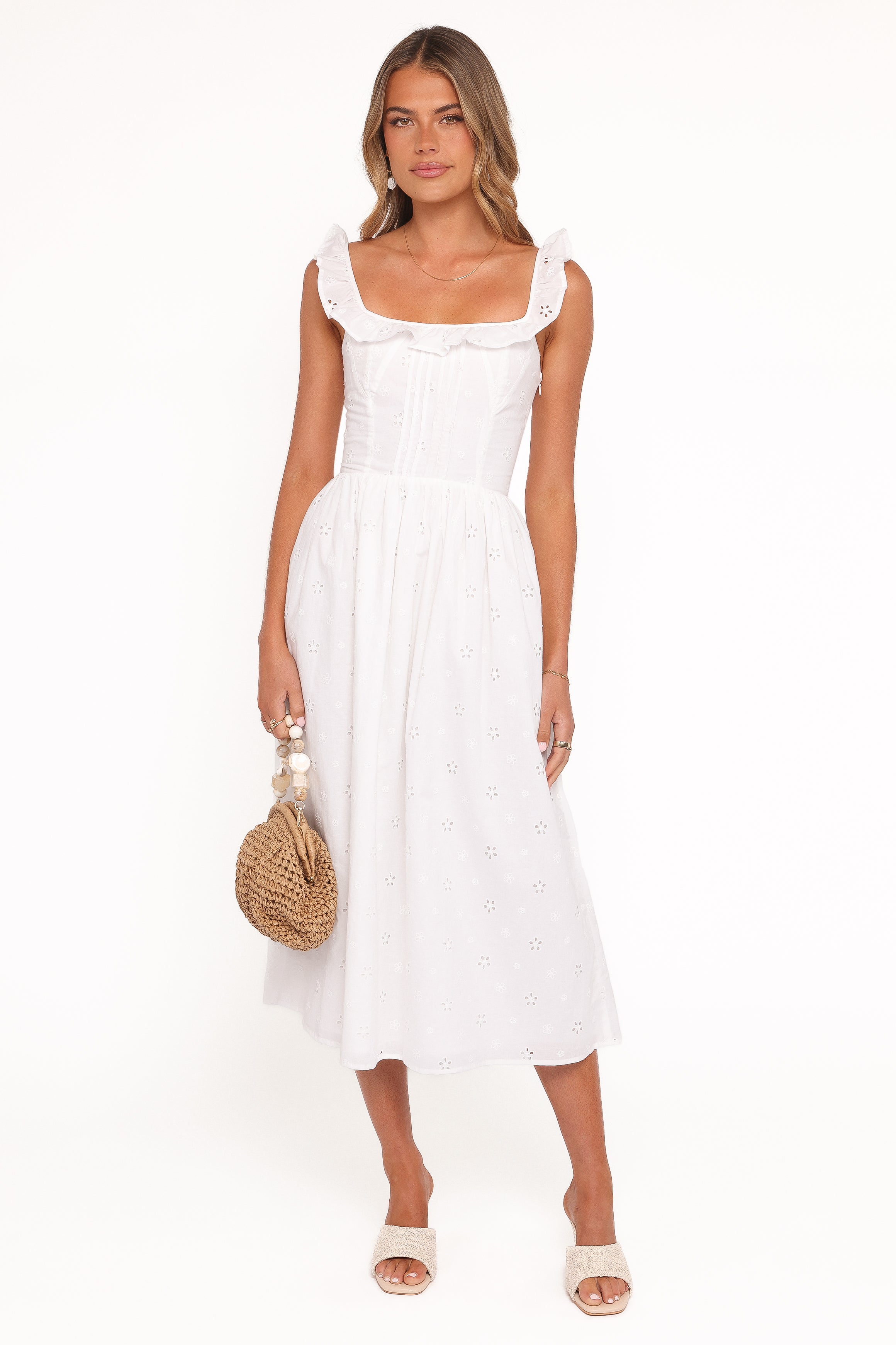 DRESSES Ruella Midi Dress - White
