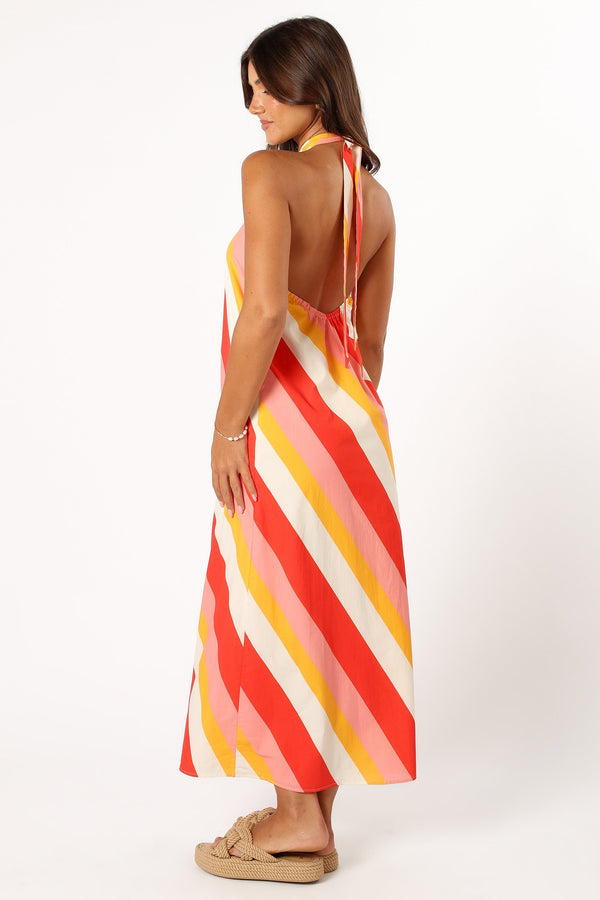 DRESSES @Sabbia Maxi Dress - Pink Stripe (Hold for Sundial)