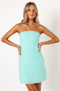 DRESSES @Sabina Mini Dress - Azure Blue