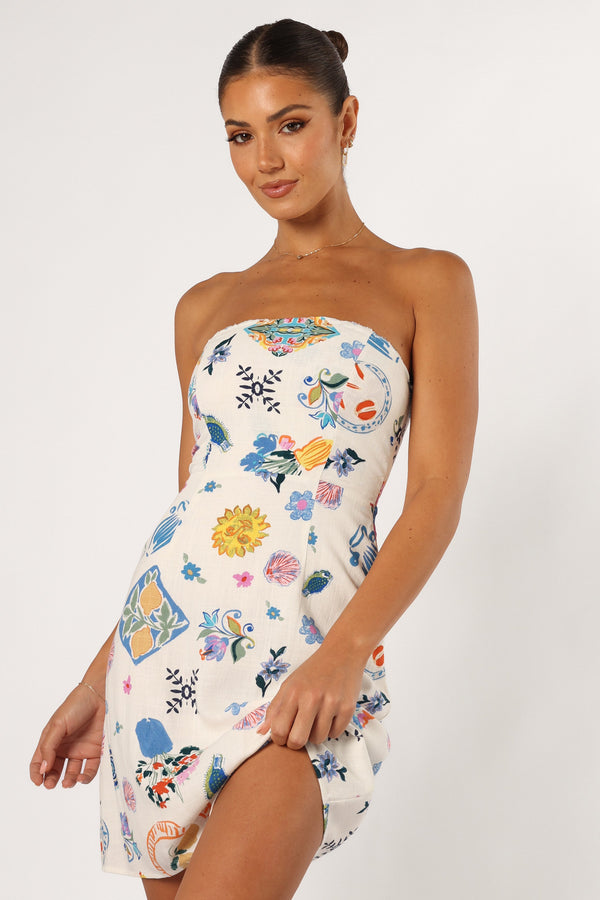 DRESSES @Sabina Mini Dress - Portofino Print