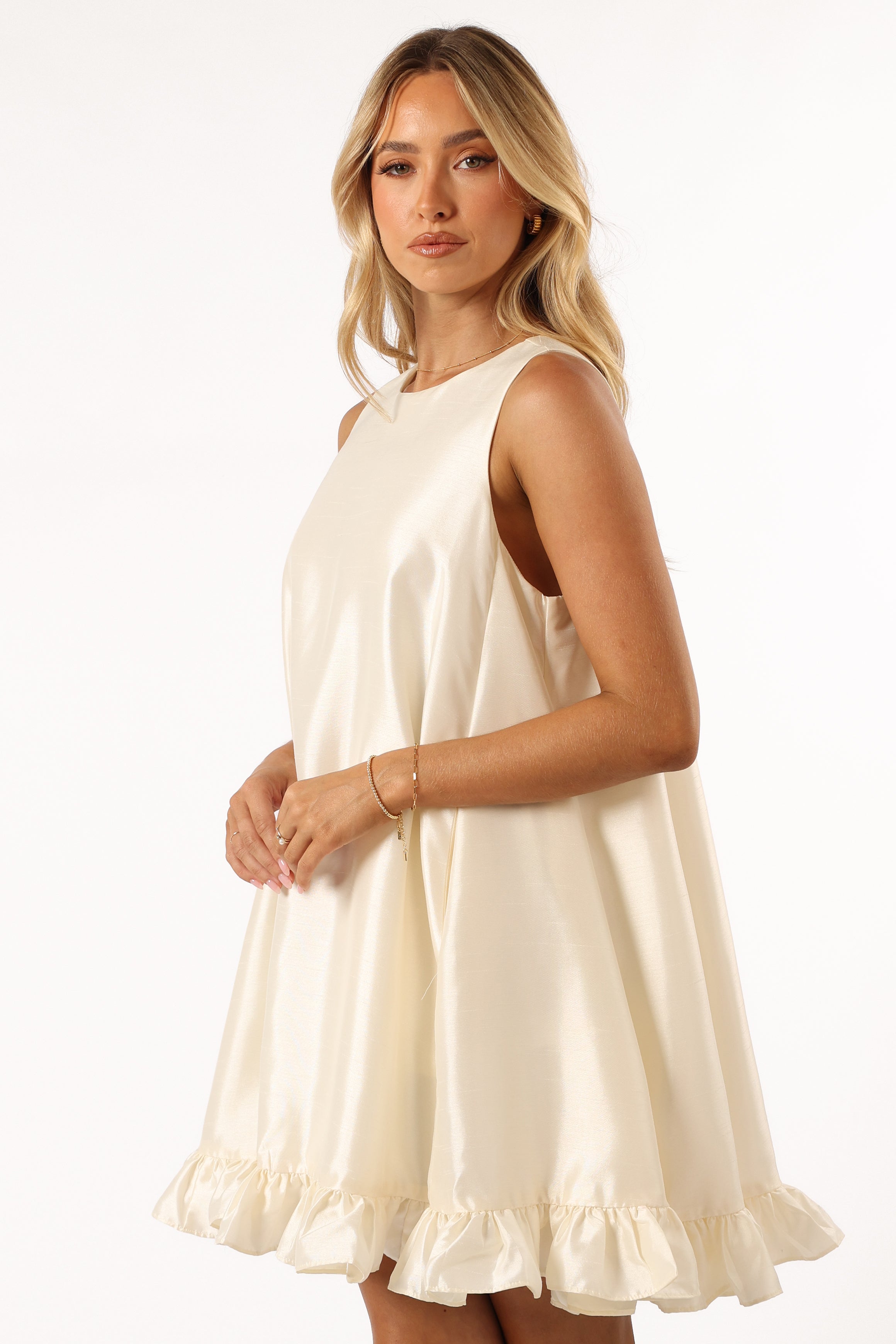 DRESSES @Sabrina Mini Dress - Cream