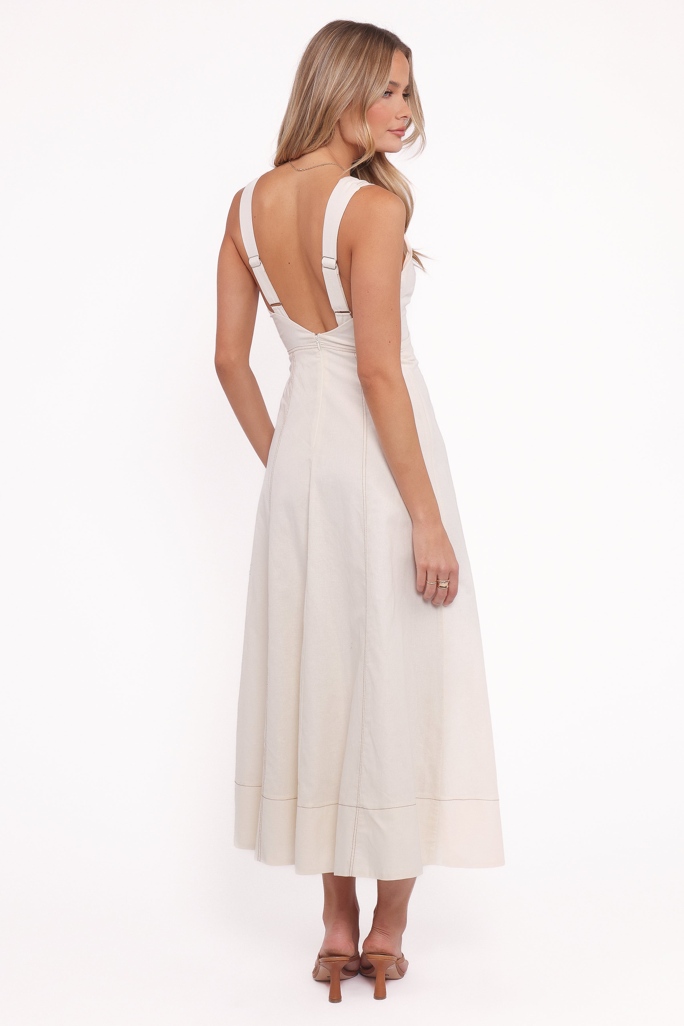 DRESSES Saffron Midi Dress - Ivory